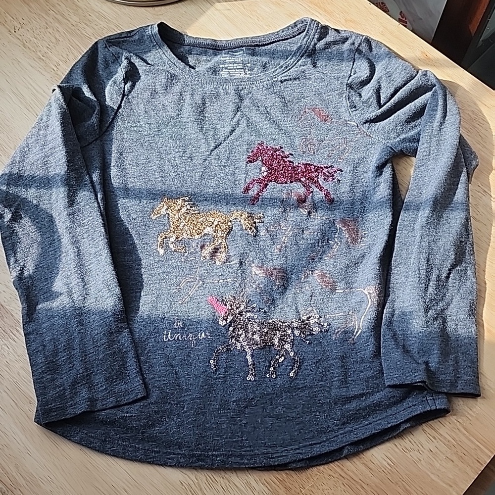 Sonoma long sleeve unicorn tee